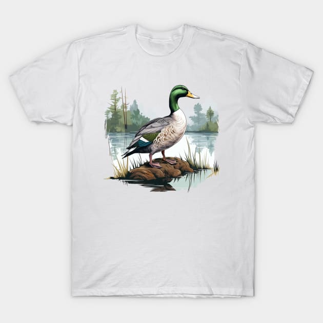 Mallard T-Shirt by zooleisurelife